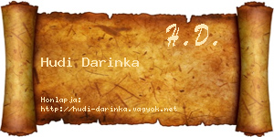 Hudi Darinka névjegykártya
